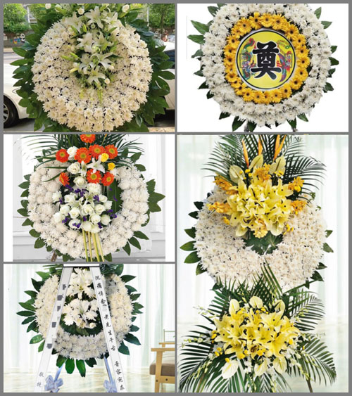 湖北孝感市应城市长江埠街道白布街社区花圈速递